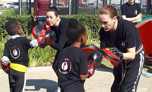 kickboxing training